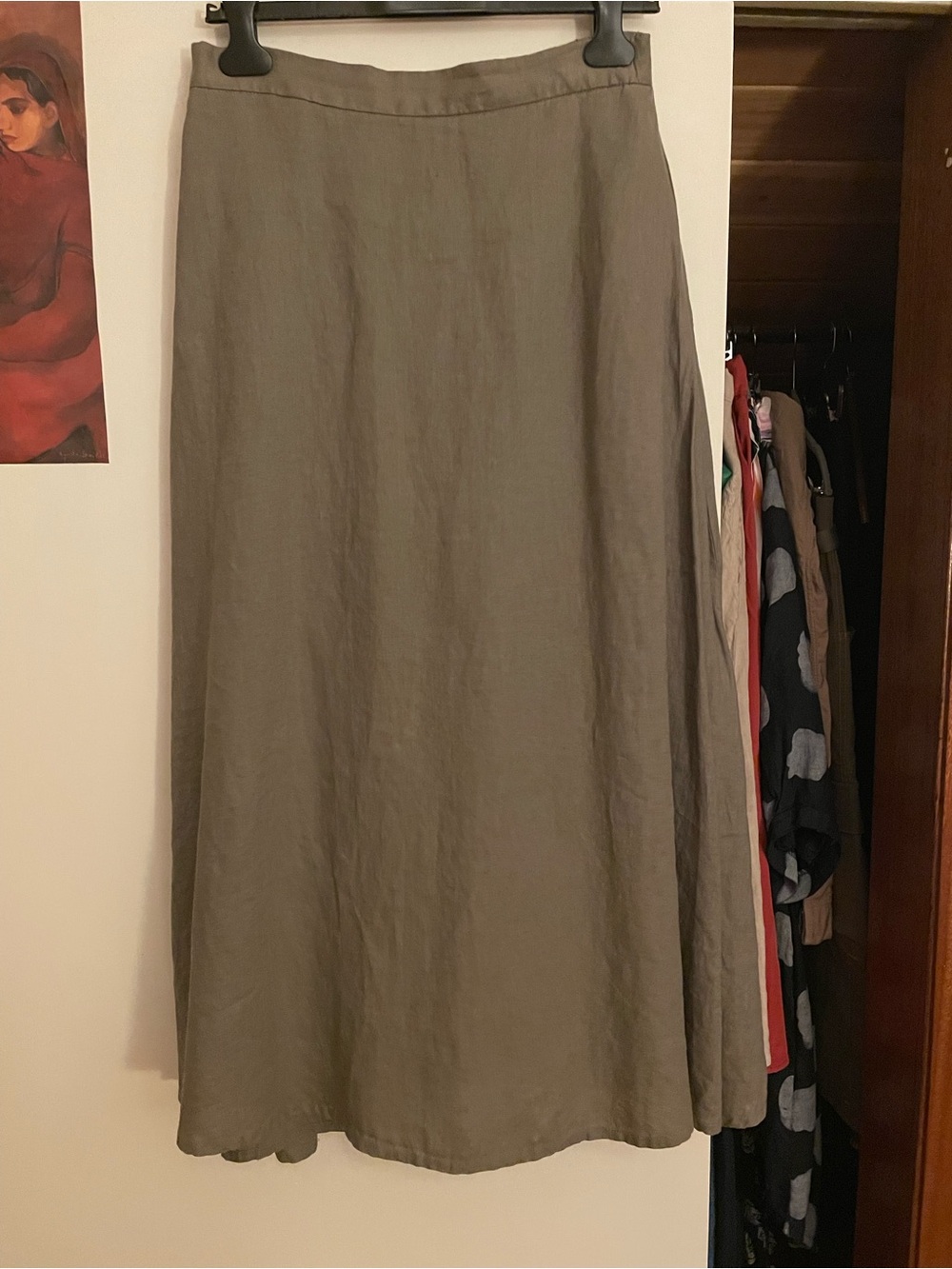 Beige maxi skirt